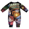thumbnail image 2 of Gravity Falls Baby Romper Toddler Long Sleeve Bodysuit Soft Skin-Friendly Jumpsuit Outfit with Snap Crotch 12-18M, 2 of 8