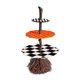 thumbnail image 2 of Gray Soporte de escoba de bruja de Halloween para bocadillos creativos Cesta para bocadillos de frutas Bandeja de postres para magdalenas Decoración para fiestas de bodas Torre de, 2 of 5