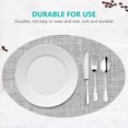 thumbnail image 6 of COOPHYA 4Pcs Place Mat Grey Oval PVC Anti-slip Stain-resistant Insulated Washable Heat Protection for Household Users, 6 of 7