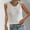 White, variant on ECZHAW Summer Crochet Tank Tops for Women Casual Crewneck Solid Color Loose Knit Sleeveless Sweater Vest Top Fashion