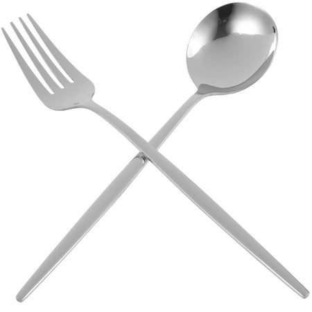 

1 Set Stainless Steel Spoon Fork Tableware Steak Cutlery Home Dinnerware