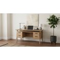 thumbnail image 2 of Coaster Goodson 64-inch 4-Drawer Wood Computer Desk in Distressed Light Brown, 2 of 15
