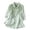 Green, variant on LEKWK Linen Tops for Women V Neck Button Down Summer Tops Short Sleeve Lightweight Floral Embroidered Loose Shirts Fashion Beach Vacation Daily Outfits