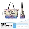 thumbnail image 4 of Sigee Not All Those Who Wander Are Lost Print Extra Large Waterproof Beach Travel Bag with Zipper - Durable and Versatile for Vacation, Gym, and Daily Use, 4 of 7