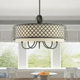 thumbnail image 6 of Livex Lighting Arabesque 6 Light Pendant Light in English Bronze, 6 of 14