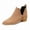 Off-White, variant on Ankle Boots for women Casual Cut Out Slip On Low Heel Short Chunky Stacked Heel Perforated Side V Cut Western Booties Cutout Shoes