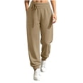 thumbnail image 3 of Sweatpants for Women High Waist Loose Joggers Drawstring Soft Lounge Pants With Pockets Casual Athletic Daily Pants, 3 of 10