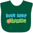 thumbnail image 3 of Inktastic Sous Chef in Training Boys or Girls Baby Bib, 3 of 4