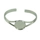 thumbnail image 5 of 2 uds., 20mm, configuración de brazalete, brazalete, de cabujón, camafeo, bandeja de Hugo brazalete en blanco con almohadillas, 5 of 8