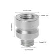 thumbnail image 4 of HEMLBOYW Adapter / Adapter 5/8" Thread Both Ends Male Survey Aluminum Adapter for, 4 of 6
