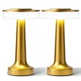 thumbnail image 1 of Bell + Howell Lexington Table Lamp Small Cordless Touch LED Rechargeable Lamp for Bedside Desk Nightstand Gold - Pack of 2, 1 of 5