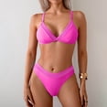 thumbnail image 2 of CONZONE Womens Bikini Sets 2 Peice Swimsuits for Women High Waisted Solid Color Lightweight Summer Beach Bathing Suits, 2 of 5