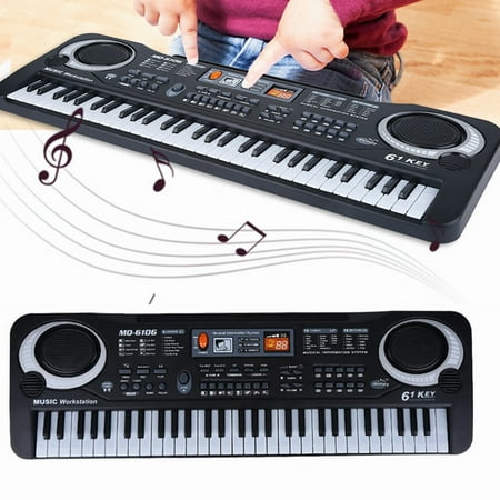 - Dioche Musical Instruments Toy, Keyboard Electric Piano,61-Key Electric Digital Key Board Piano Musical Instruments Kids Toy with Microphone