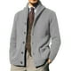thumbnail image 5 of Suéter de otoño e invierno para hombre, cárdigan de punto de manga larga de color sólido, suéter de abrigo, flexibilidad de estilo, 5 of 5