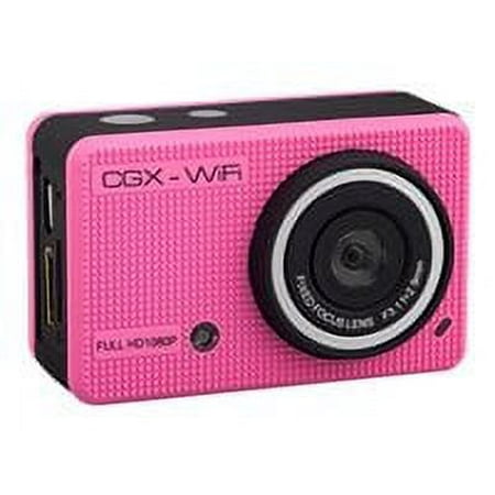 CyclopsGear CGX-Wi-Fi Camera - Action camera - mountable - 1080p / 30 fps - 5.0 Mpix - Wi-Fi - pink