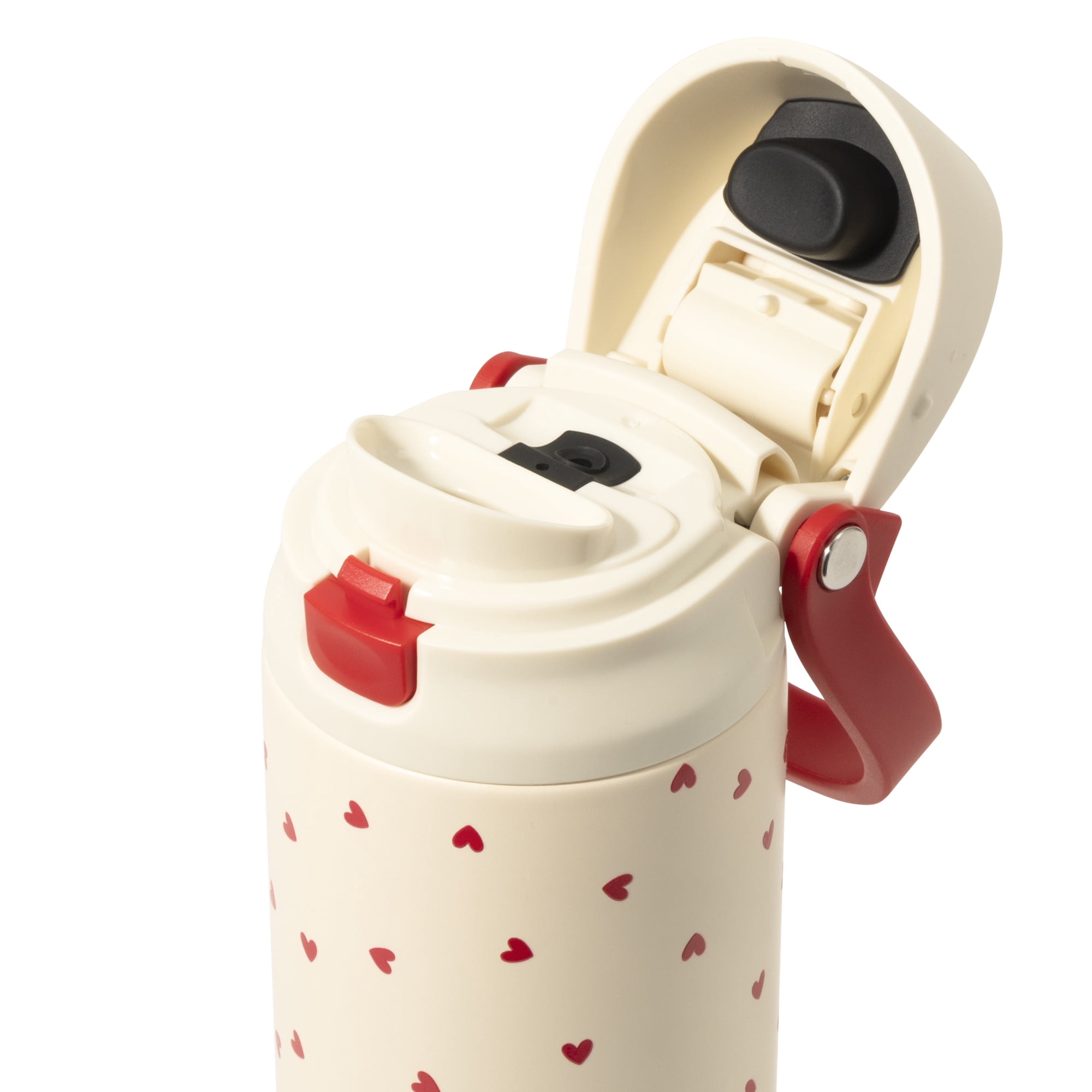 TAL 24oz Stainless Steel 2-in-1 Water Bottle with Straw and Chug Lid, Hearts
