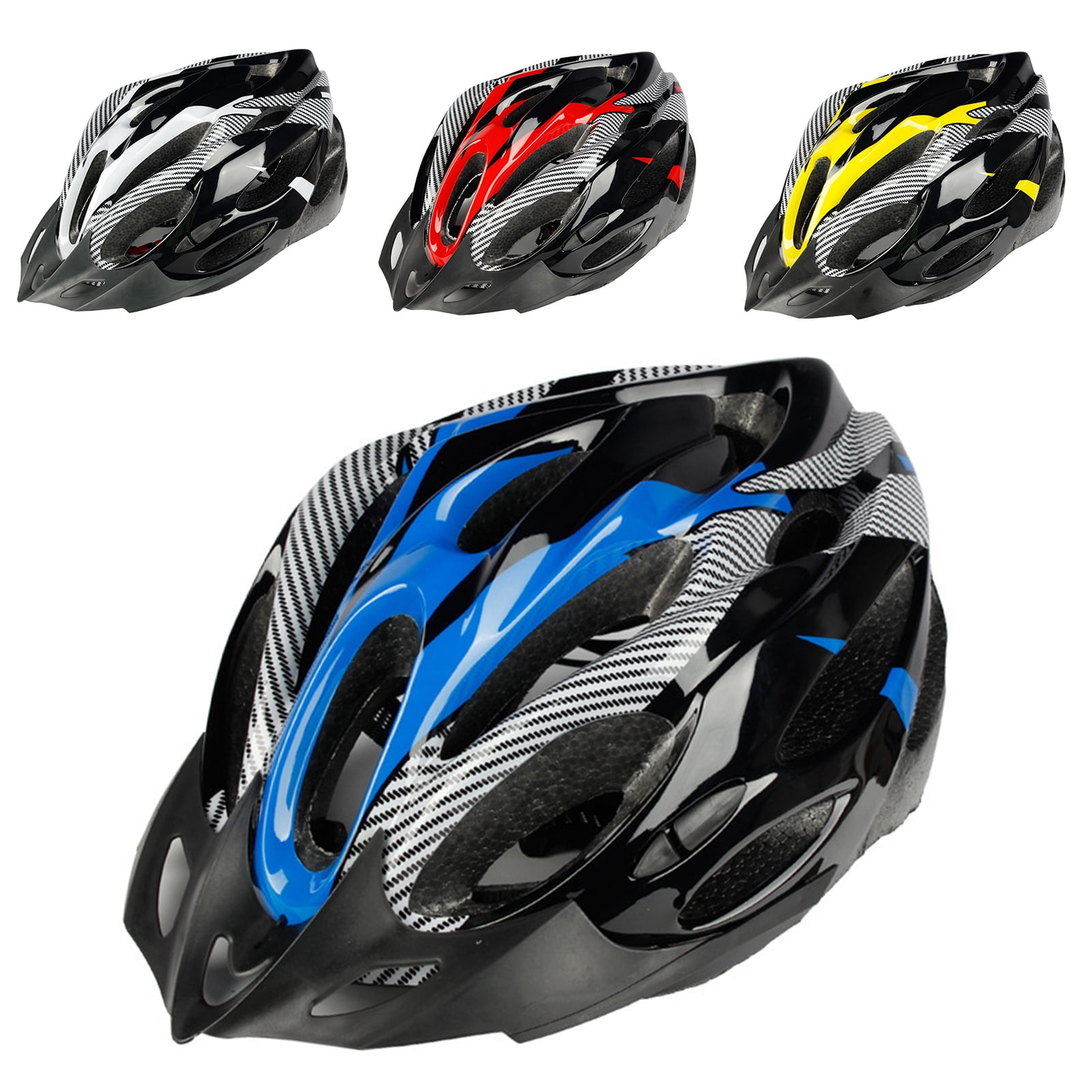 Opvise Fashion Carbon Fiber Shockproof Adjustable Mountain Bike Bicycle Cycling Helmet