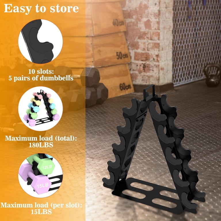 Dumbbell Set Dumbbell Rack(Dumbbells Not Included),A-Frame Metal ...