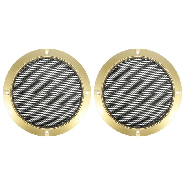 Unique Bargains 2pcs 5'' Vehicle Audio Speaker Cover Mesh Subwoofer Horn Guard Decorative Circle Grille Protector Blue