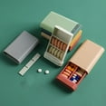 thumbnail image 3 of Pink Portable Small Pill Case for Daily Use 4Pcs 3.73X2.36X0.79in, 3 of 8