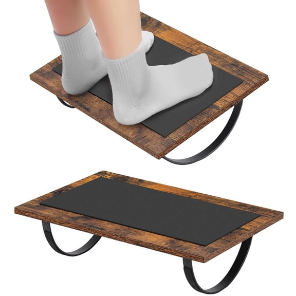 Set of 2 Under Desk Swing Footrests, Adjustable Ergonomic Rocking Foot Stool for Office & Home