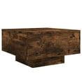 thumbnail image 3 of vidaXL Smoked Oak Engineered Wood Coffee Table with LED Lights, 3 of 15