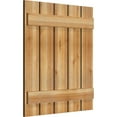 thumbnail image 2 of 28 7/8"W x 32"H TimberCraft Five 5 3/8" Boards Spaced Board-n-Batten Shutters, Rough Sawn Western Red Cedar (Per Pair), 2 of 13