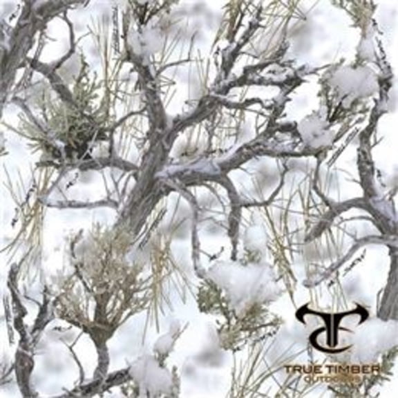 True Timber White Cotton Fabric