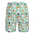 thumbnail image 6 of Naloa Kawaii Sushi Men's Beach Shorts, Surfing shorts, Swim trunks, Quick Dry Swim Trunks for Surfing Beach Fun - 3X-Large, 6 of 9