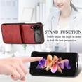 thumbnail image 5 of Case Compatible With Samsung Galaxy Z Flip 4, Pu Leather Shockproof Cover With Hinge Protection, 5 of 5