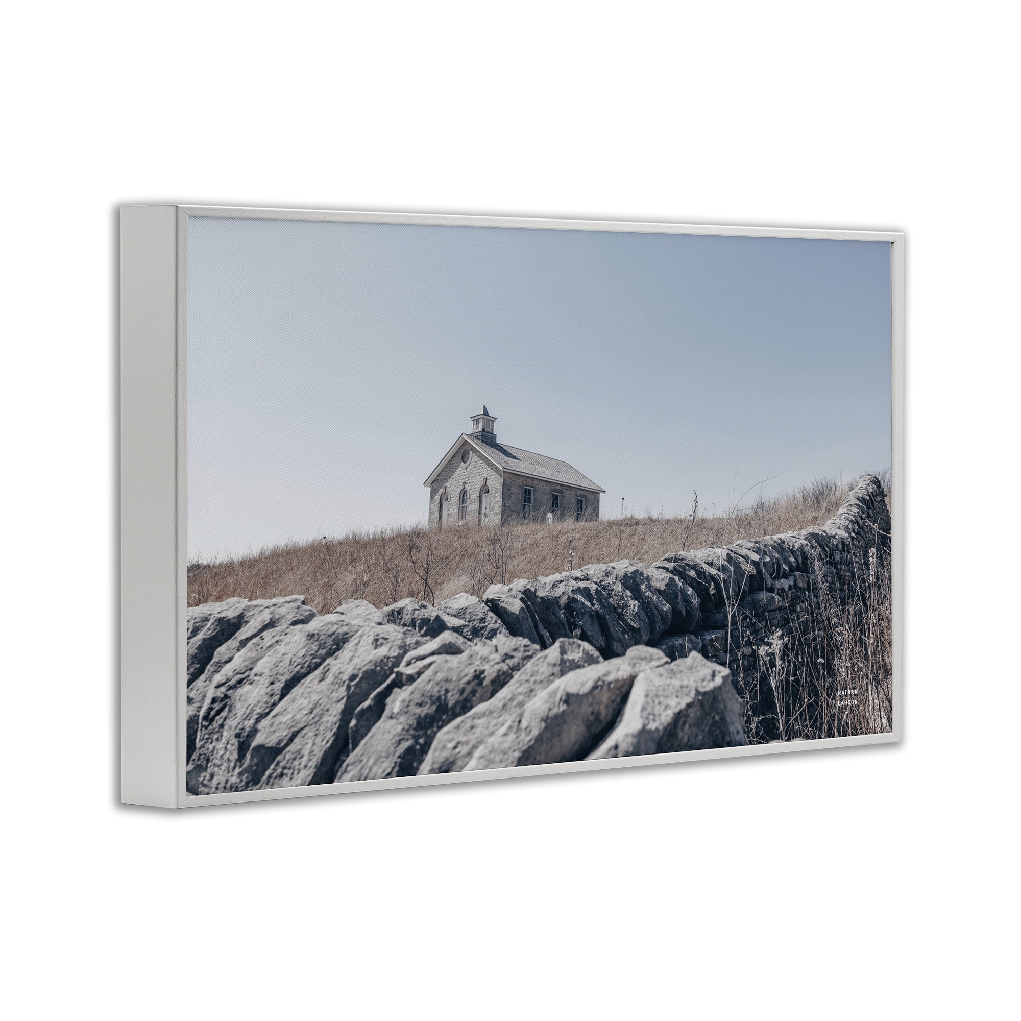 Stupell Industries One Room Schoolhouse White Framed Giclee Art, design by Nathan Larson