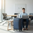 thumbnail image 6 of 3 Piece Softside Luggage Set Lightweight Spinner Expandable Suitcases with TSA Lock, 20"/26"/30", XJ2511#2, 6 of 10
