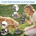 thumbnail image 4 of Botella de agua Turchongeco Outdoor Dog 1,5 L a prueba de fugas, gris, 4 of 7
