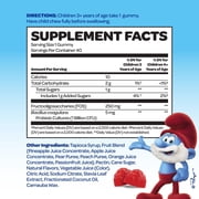 The Smurfs Prebiotic and Probiotic Gummies for Kids, Digestion and Immune Support, 40 Count