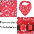 thumbnail image 2 of Fashion Dogs Bandana Bufandas ajustables para cachorros, perros pequeños y gatos (rojo) ER, 2 of 3