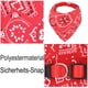 thumbnail image 2 of Fashion Dogs Bandana Bufandas ajustables para cachorros, perros pequeños y gatos (rojo) ER, 2 of 3