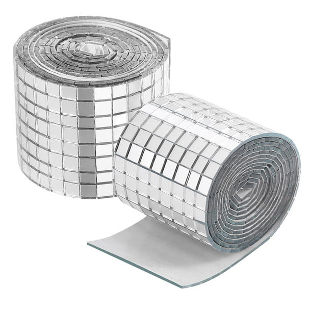 BESTYASH 3920Ud Piezas Espejos Adhesivos Para Muro Con Estilo Disco Plateado Moderno