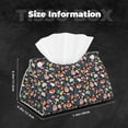 thumbnail image 6 of Lsque Autumn Fox Owl Printed Long Tissue Box Cover Holder, Facial Paper Organizer Dispenser,Triangle with Bottom Belt, PVC Leather Decorative Organizer, 6 of 9