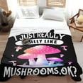thumbnail image 6 of Mushroom Blanket Gift for Girls Boys-60x80 Inches Soft Flannel Blanket Mushroom Gifts for Mushrooms Lover Cottagecore Room Decor Throw Blankets Cute Mushroom Stuff for Women Adult Teen-Twin Size, 6 of 6