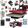 thumbnail image 1 of Combo 16 En 1 EV Technologies plancha sublimacion color roja y 150 articulos, 1 of 8