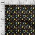 thumbnail image 1 of oneOone Rayon Black Fabric Merry Christmas Craft Projects Decor Fabric Printed By The Yard 56 Inch Wide, 1 of 5