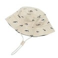 thumbnail image 7 of Ponceau Baby Sun Hat UPF 50+ Sun Protection Summer Beach Hat Cute Baby Bucket Hat Wide Brim Toddler Sun Hats for Boys Girls Beige S, 7 of 7