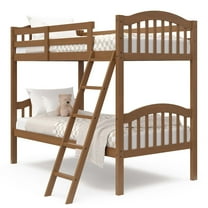 Storkcraft Long Horn Twin over Twin Bunk Bed, Hazelnut