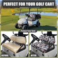 thumbnail image 4 of Pzuqiu Golf Cart Seat Covers Universal Club Car Seat Covers Comfortable Breathable Easy to Install Golf Cart Accessories for 2-Person Club Car Seats, Golf Ball Print, 4 of 7