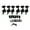 Black 6 R, variant on YongCo 6 Pack Guitar Tuning Keys Tailpiece Pegs Locking Tuners for Better Sound Clarity