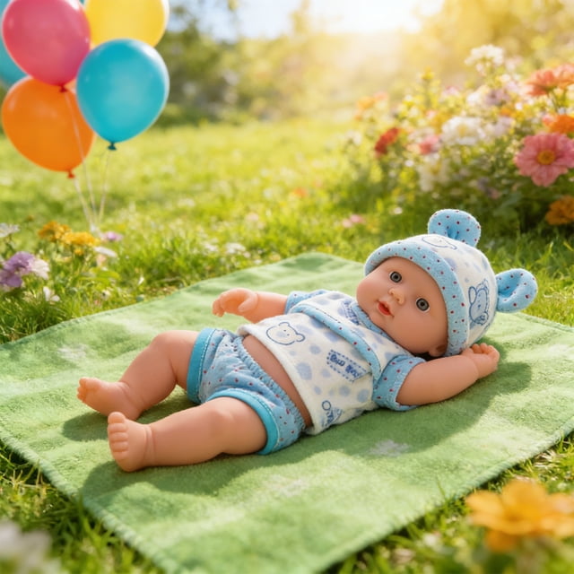 12 Inchs Doll With Accessories Set Soft Dolls For 3+ Year Old Girls Boy Tools For Birthday Gift Can Make Sounds