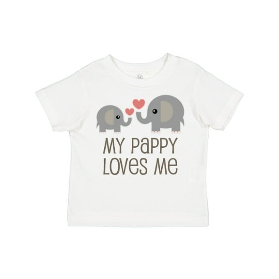 Inktastic My Pappy Grandpa Loves Me Boys or Girls Toddler T-Shirt