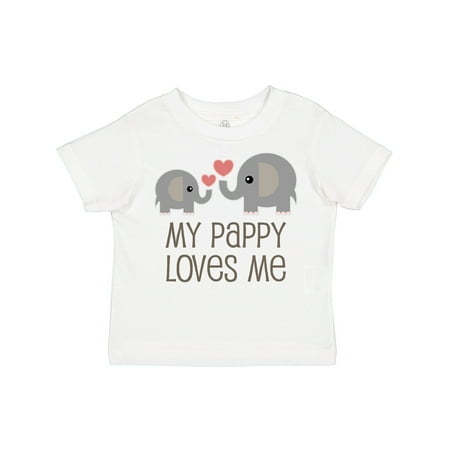 

Inktastic My Pappy Grandpa Loves Me Gift Toddler Boy or Toddler Girl T-Shirt