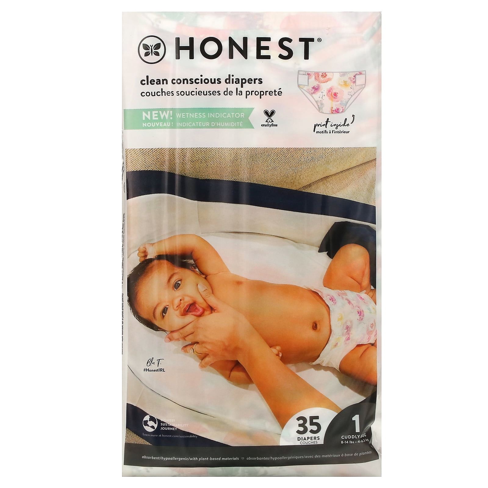 The Honest Company Honest Diapers, Size 3, 16-28 Pounds