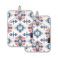 thumbnail image 7 of Yayeee Pot Holders Kitchen Heat Resistant with Pockets 7"x9.8" Cotton Oven Cooking Hot Pads, Navy Blossom Mosaic, 7 of 7
